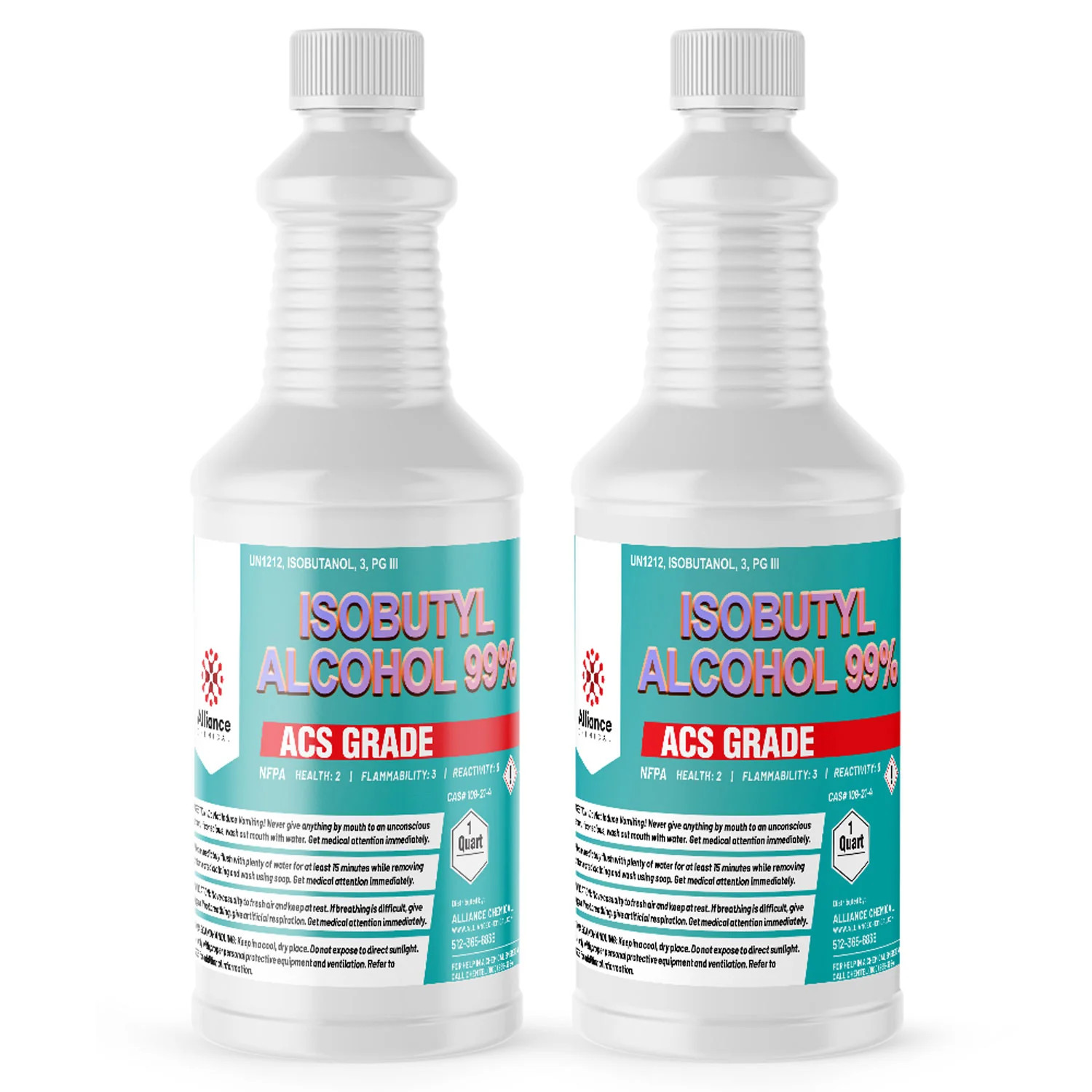 Isobutyl Alcohol 99% ACS Grade – 2 Quarts
