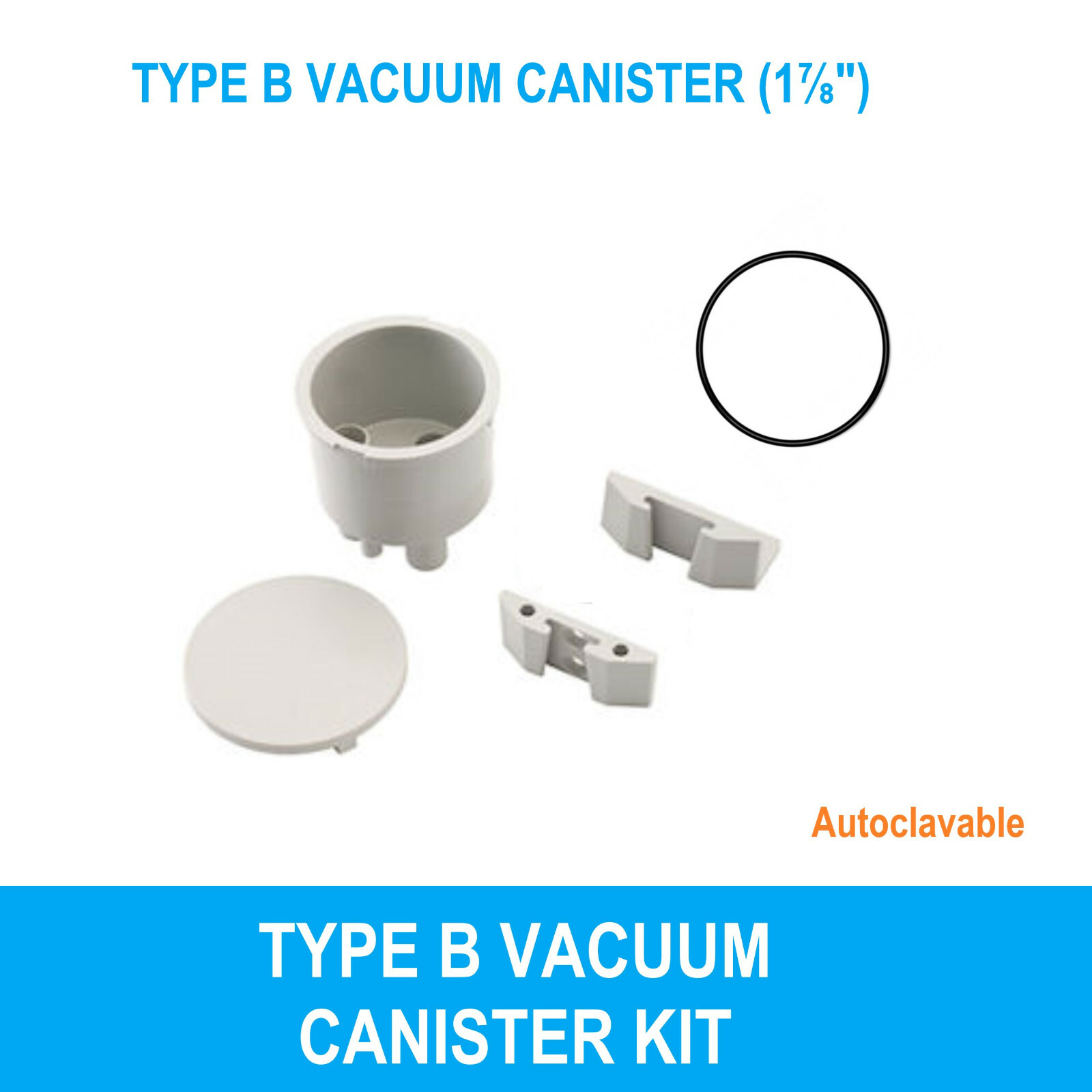 Vacuum Canister Kit -Type B Solids Collection Canister Dental Vacuum Evacuation