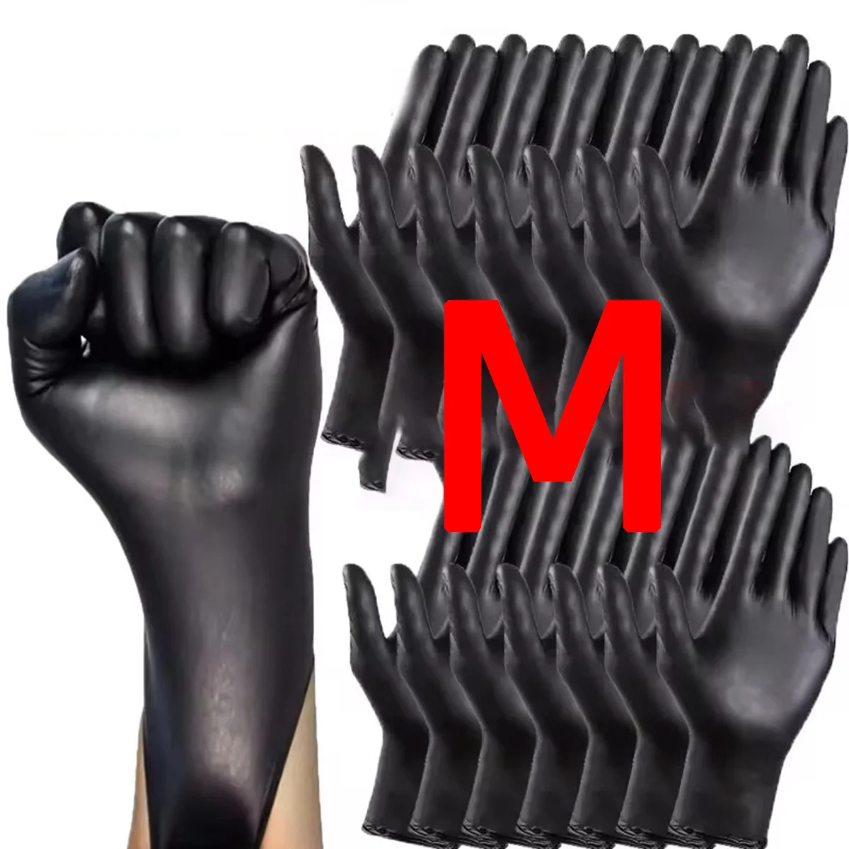 10/20/50/100PCS Bagged Disposable Gloves Black Disposable Gloves Household Kitch