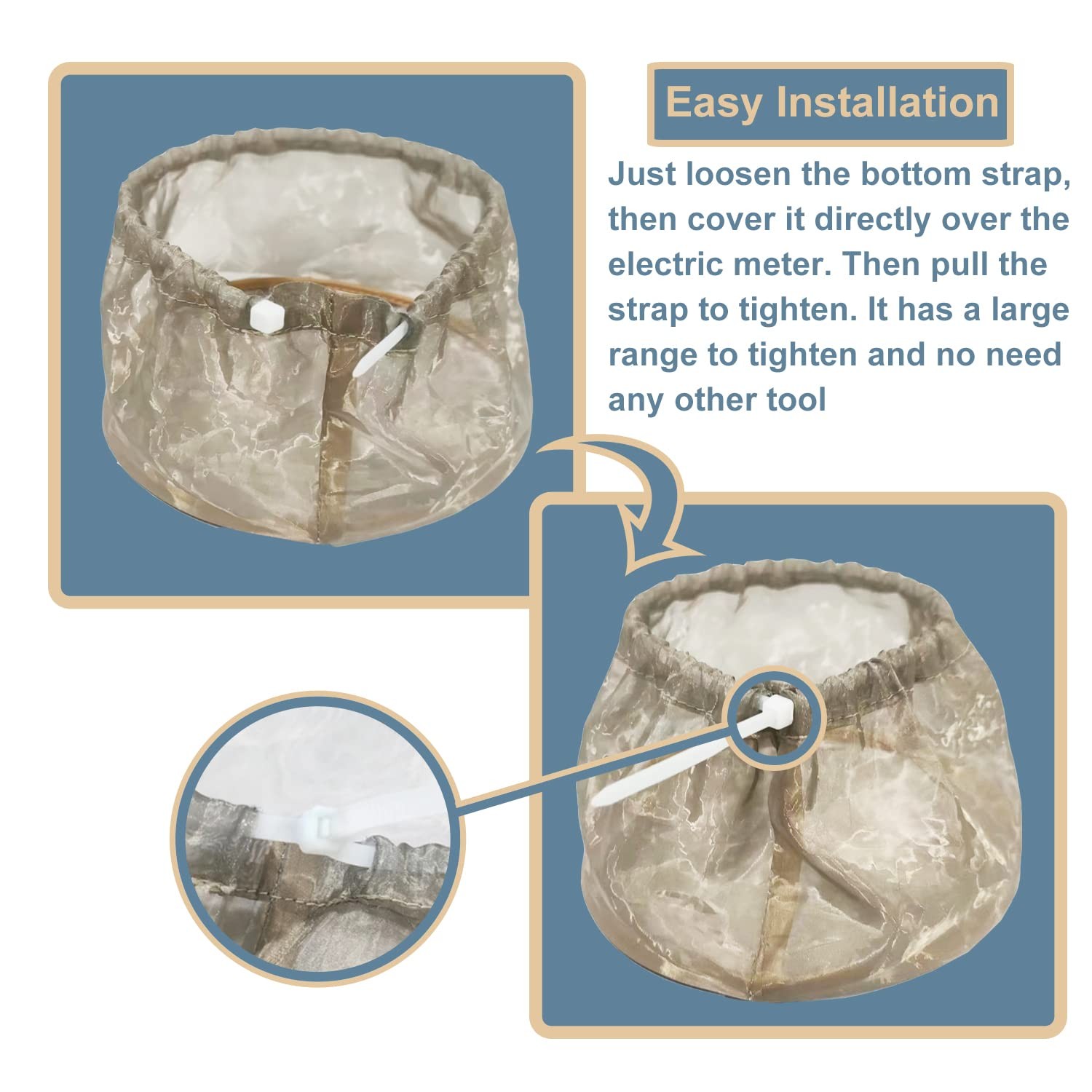 Smart Meter Cover,Meter Cover Shield, Farday Cage Protection RF Shield Guard …