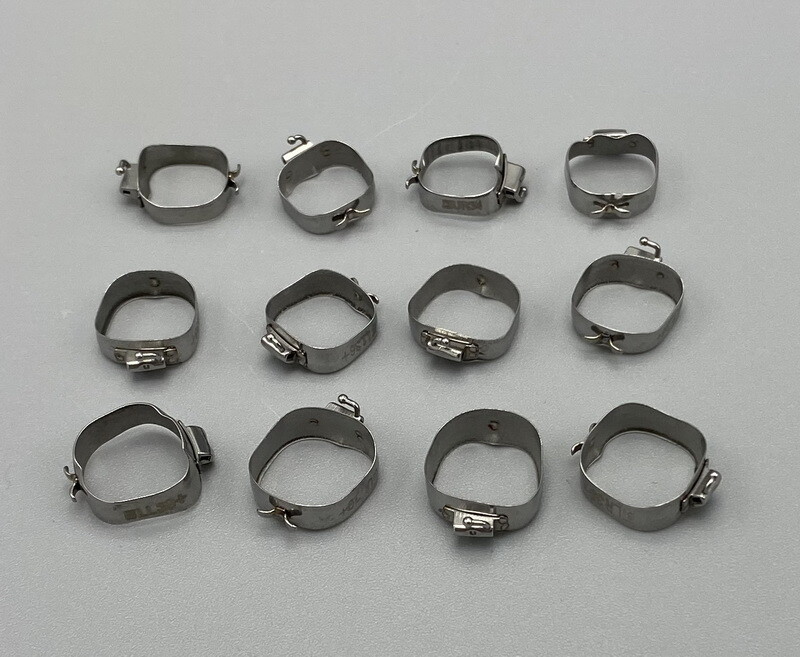 Dental Orthodontic 1st Plain Molar Bands #29-44+ Buccal Tubes Cleats Roth 022