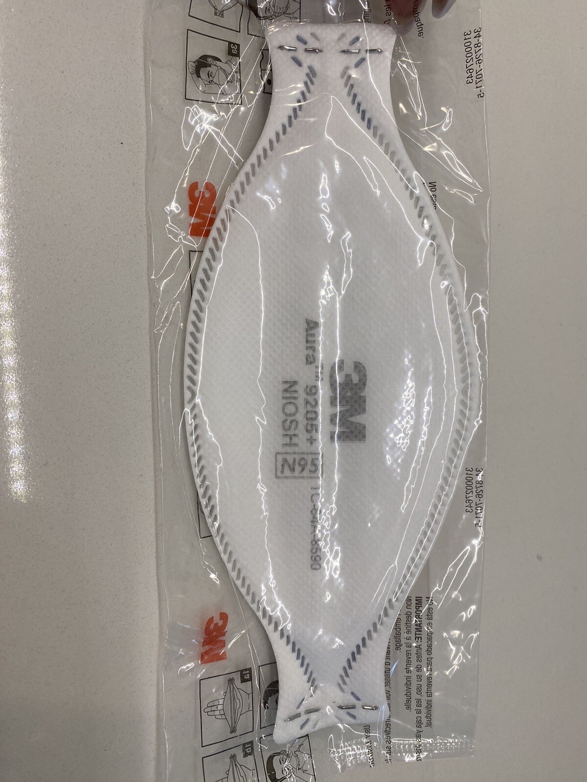 N95 NIOSH Particulate Respiratory Protection MASKS USA MADE 3M 9205+ AURA
