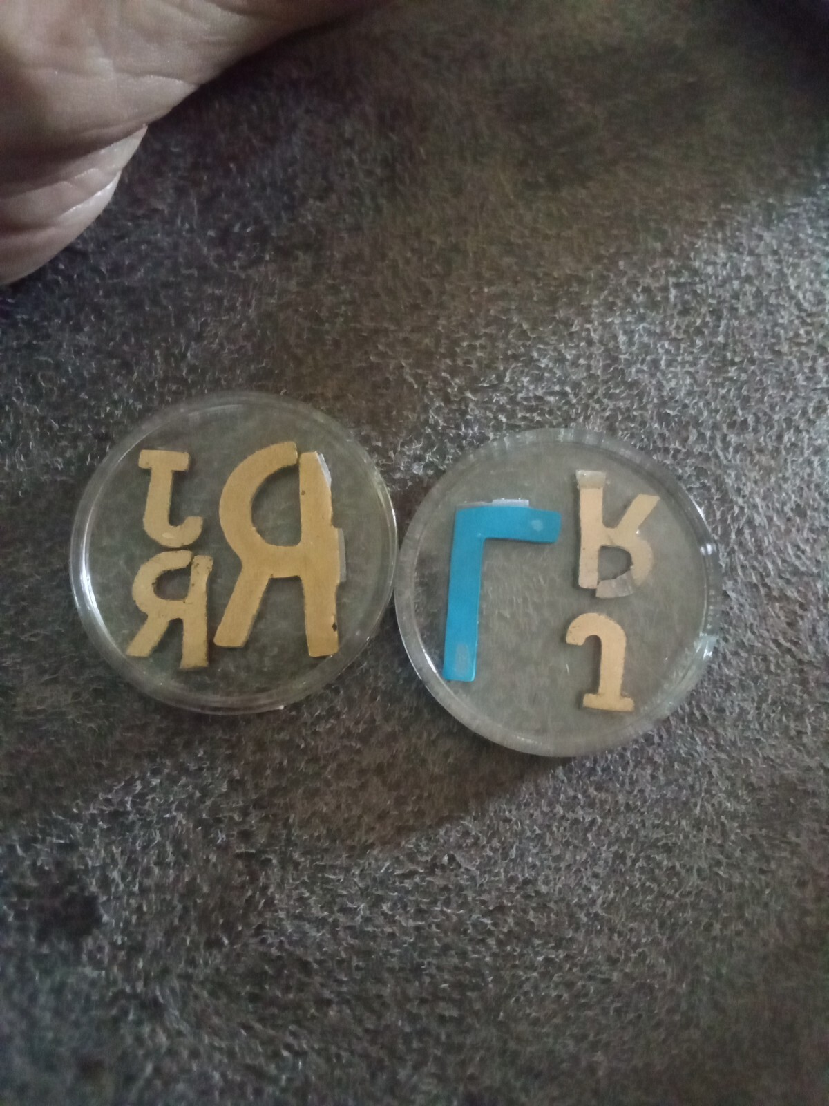 Radiology Markers With Initials JR