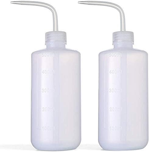 2 Pcs 500ml Plastic Squeeze Bottle Tattoo Wash Bottles Rinse Watering Tools
