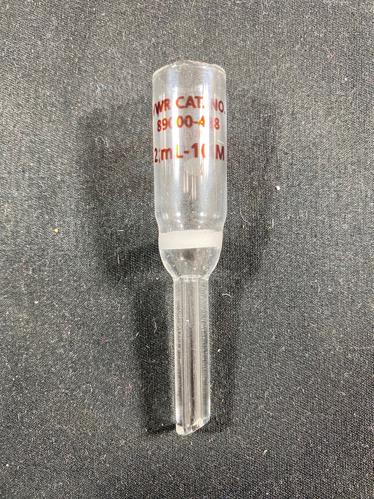 VWR Glass 2mL 10mm Disk Diameter Medium Frit Buchner Filter Funnel 89000-418