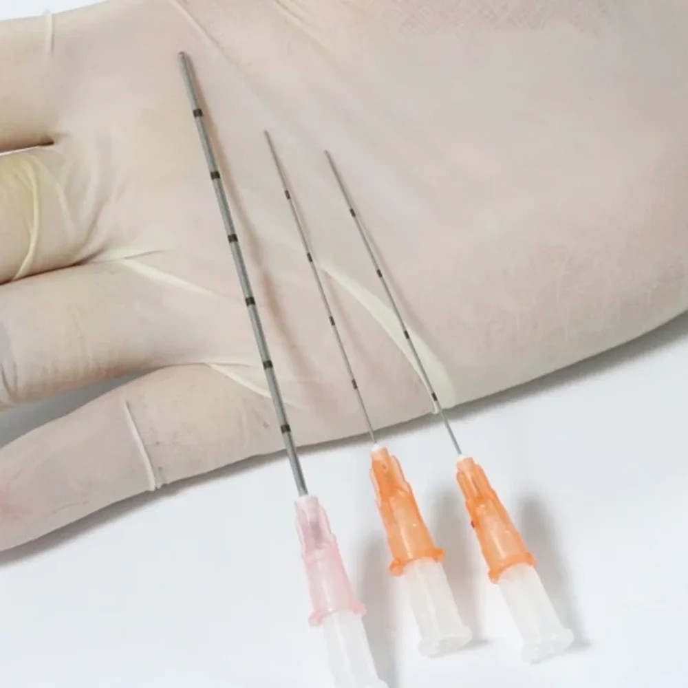 50pcs Disposable Blunt Tip Cannula Needles 18G-27G 50mm/70mm Piercing Syringe