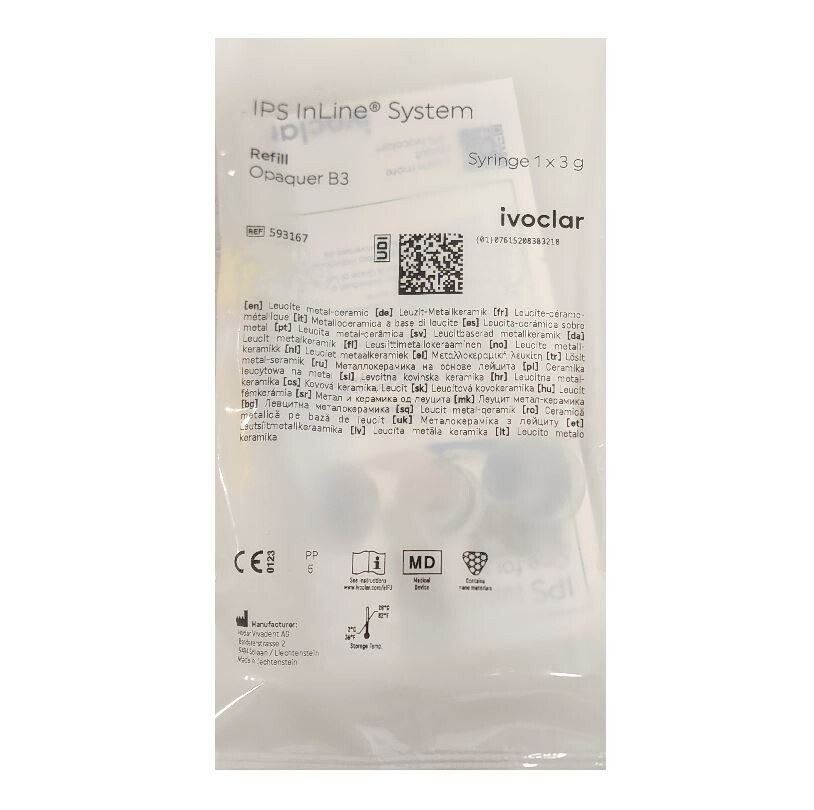 *1-Pack* Ivoclar Vivadent IPS InLine Opaquer B3 System A-D 3g Refill 593167