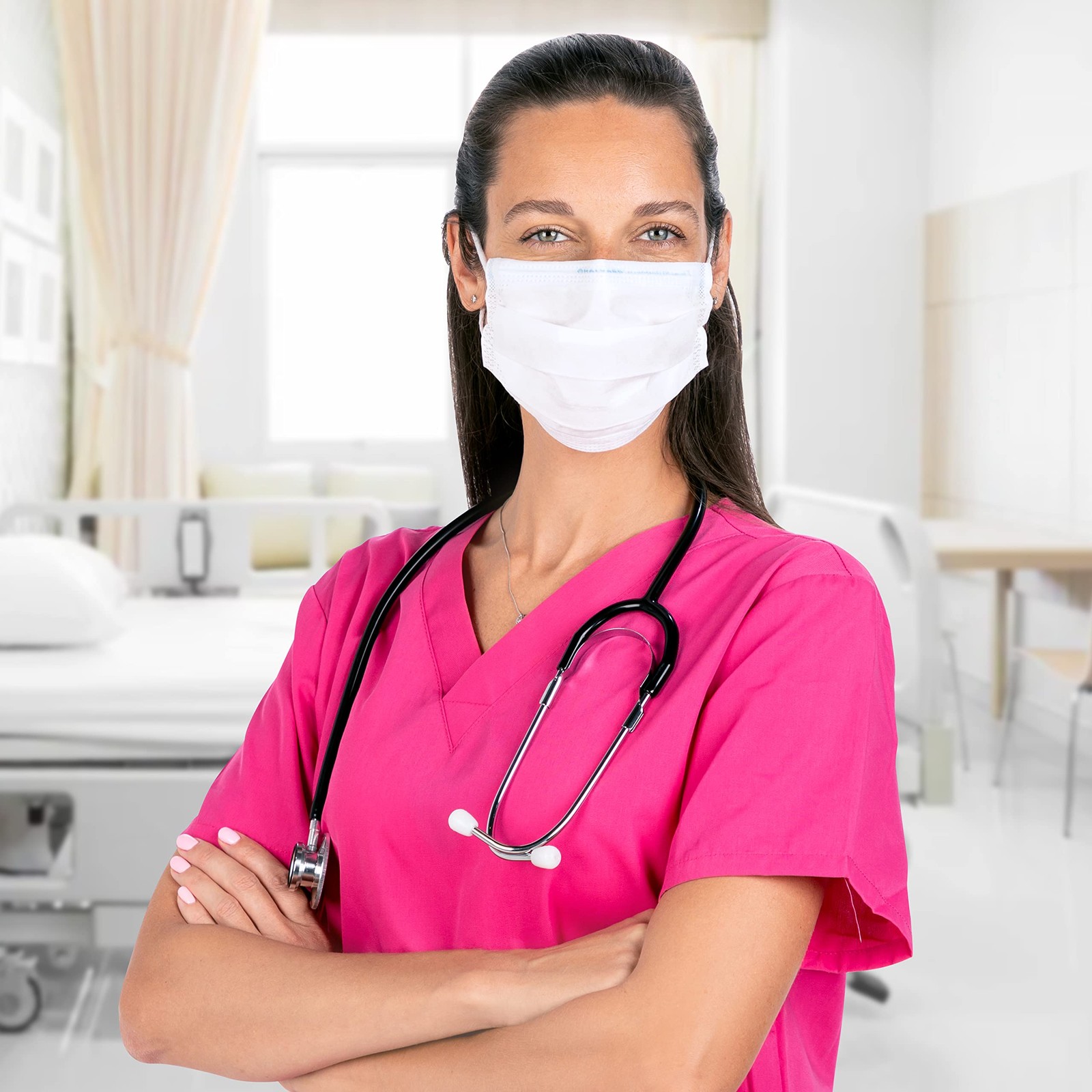 Halyard Fluidshield Disposable Procedure Masks Pack Of 50 White Astm Level 1