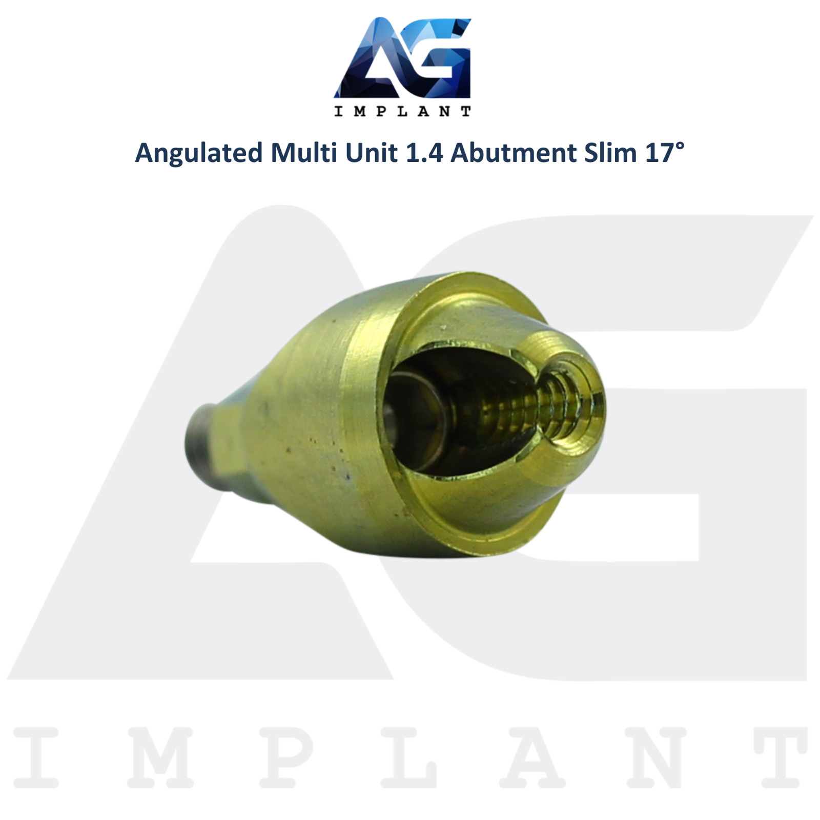 5 Angulated Multi Unit 1.4mm Prosthetic 17° Slim Platform Int Hex 2.0mm System