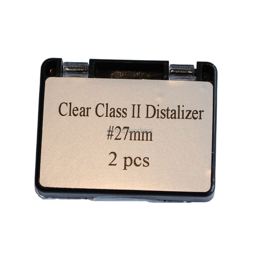 2Pcs Class II Clear Distalizer Dental Orthodontic connects the maxillary canine