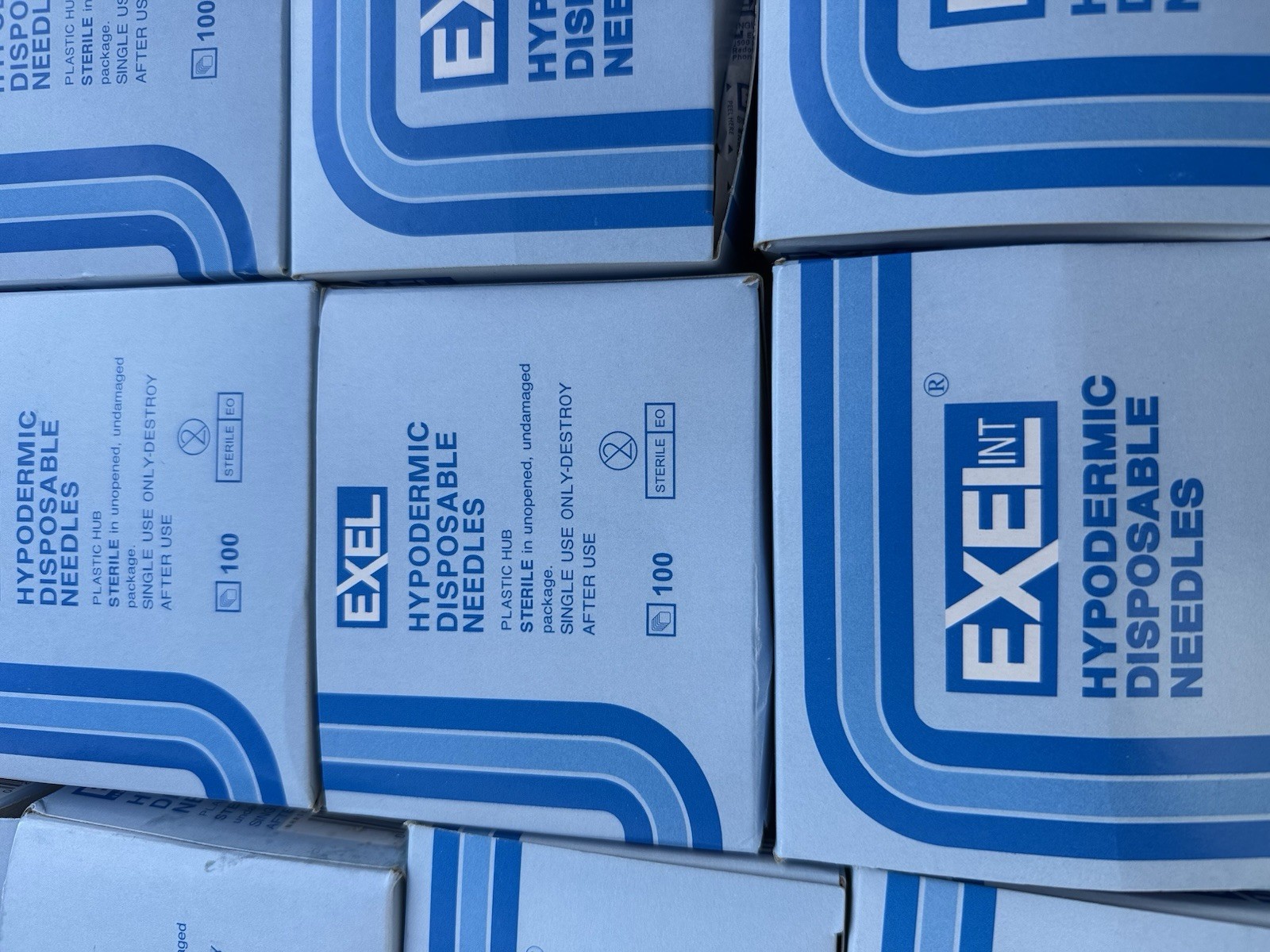 Exel Sterile Hypodermic, Disposable, Regular Wall, 23G x 1.5″, SIX BOXES of 100