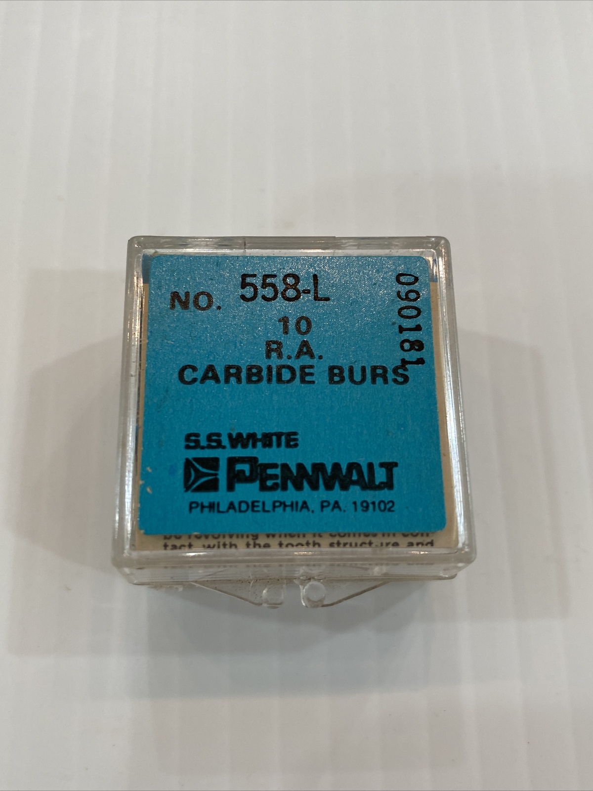 SS White No. 558-L 10 R.A. Carbide Burs Type II Class 1A Multiple Available
