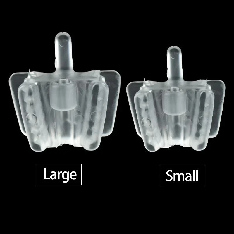 Dental Autoclavable Bite Block Clear Silicone Mouth Prop Support Holding L/S