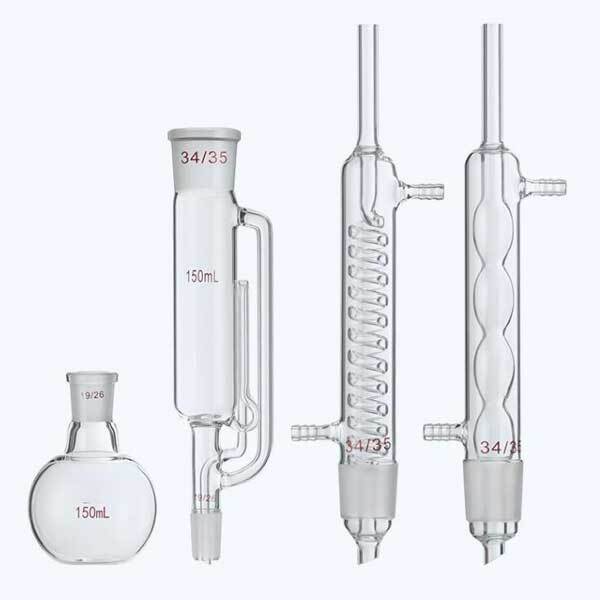 Laboratory 60ml-1000ml Soxhlet Extractor Kit Glassware Condenser Extraction Set