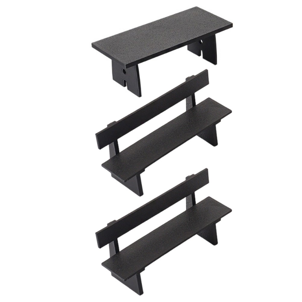 3 Pcs Garden Furniture Ornaments Miniature Park Bench Landscape Chair
