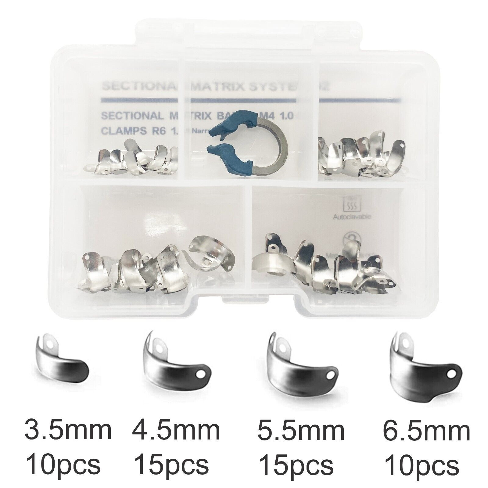 Dental Sectional Matrix System Matrix Bands Matrice Clamp Ring C2/D2/D3 Kit