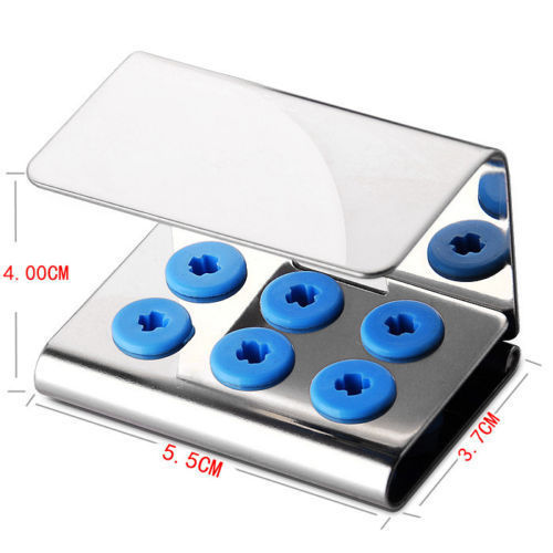 5 Dental Ultrasonic Scaler Tips 6 box holder fit EMS Woodpeker DTE SATELEC