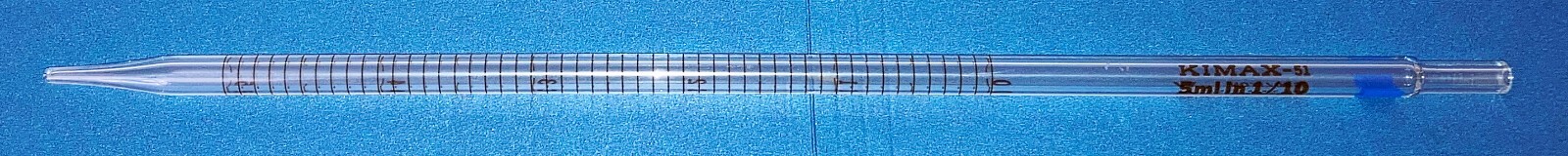 New Kimax – 51 37025 Class A 5ml in 1/10 TD To Deliver Mohr Pipet Free Shipping