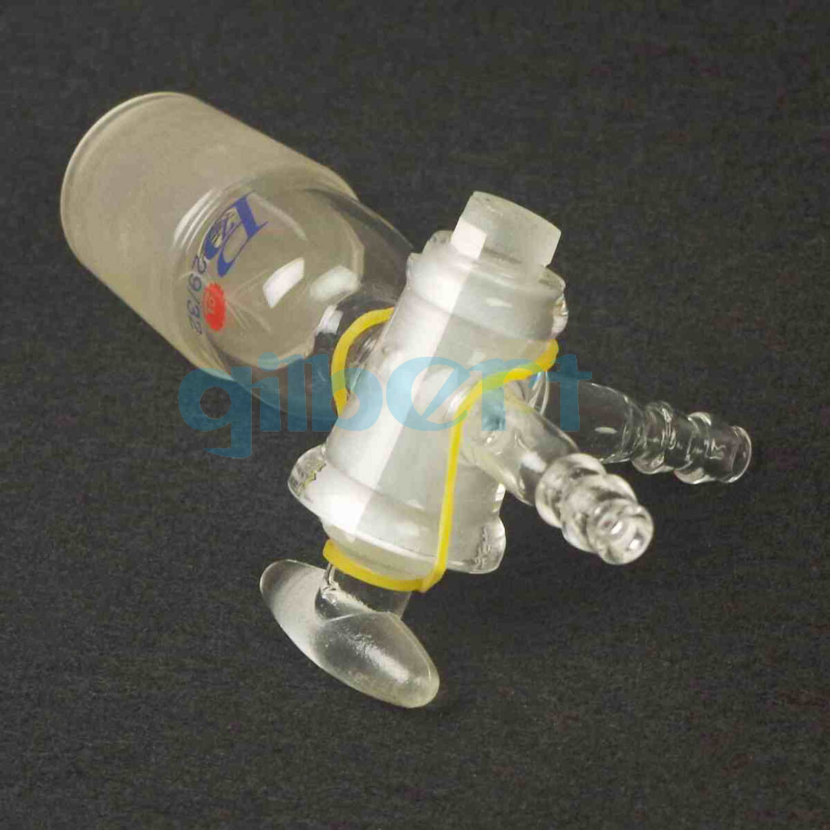 29/32 Joint Borosilicate Glass Tee Type 3-Ways 8mm Barbed Adapter Stopcock Lab
