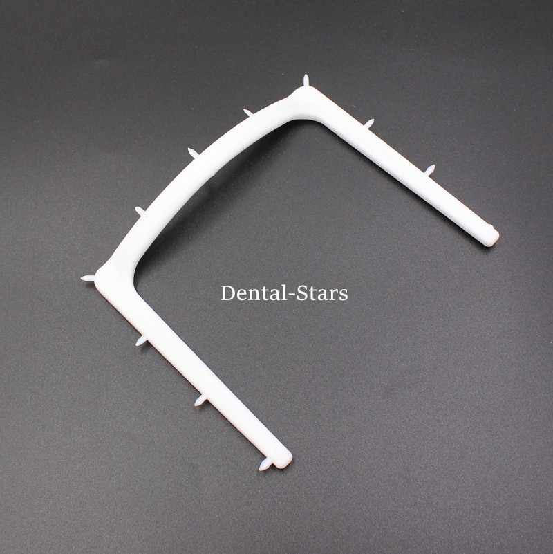 Dental Plastic Rubber Dam Frame Sheets Bracket Foldable/U-Shaped Barrier Tools