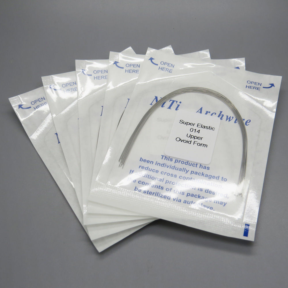 10 Pcs/Pack Dental Ortho Super Elastic Niti Round Arch Wire Square/Natural/Ovoid