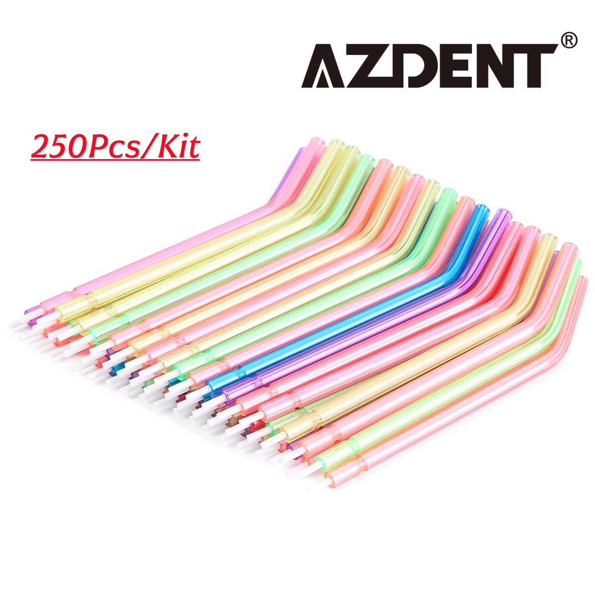 250pcs Dental 3-Way Air Water Syringe Disposable Spray Tips Triple Nozzles