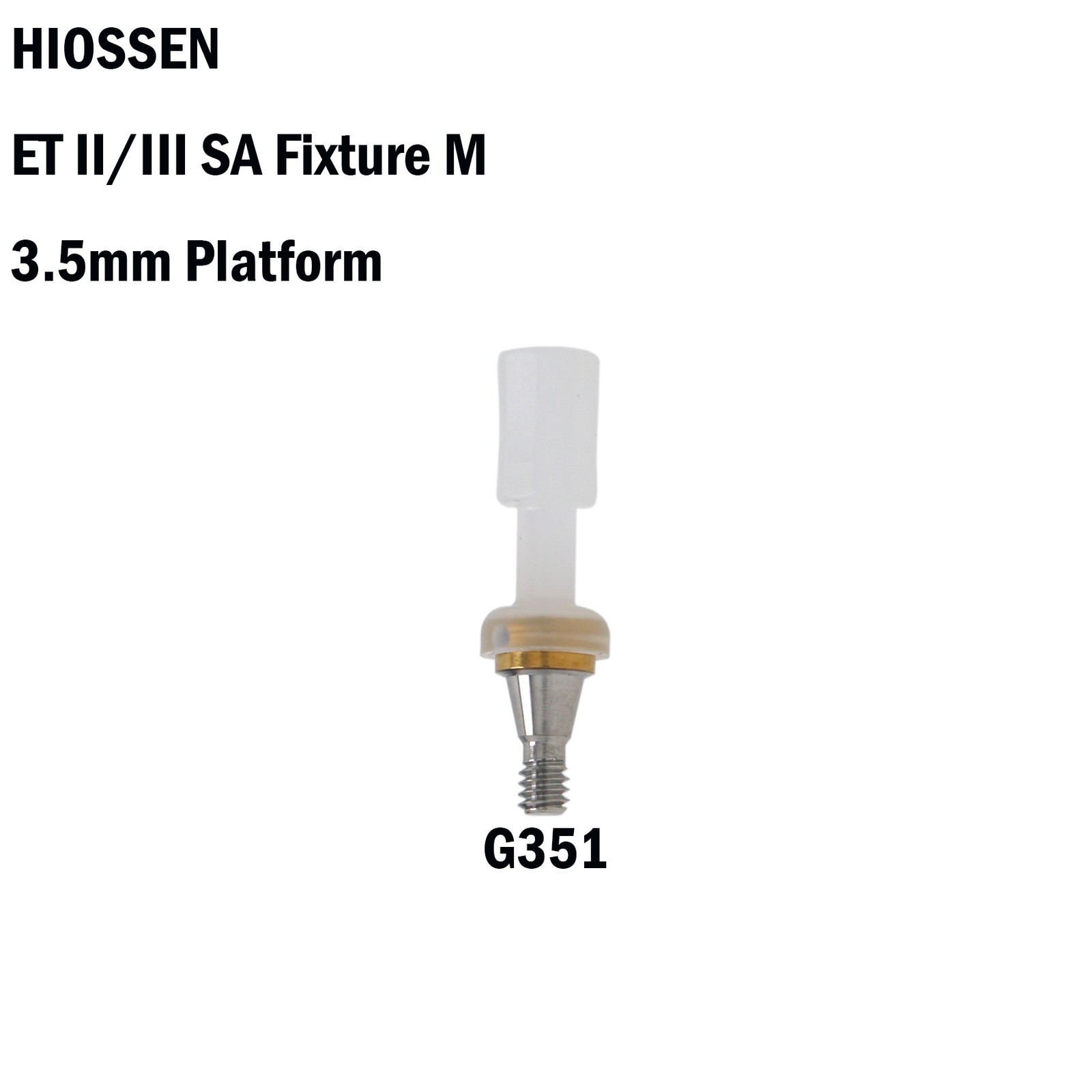 Fit Zest Locator Abutment & Male Processing Caps Hiossen Straumann Nobel Zimmer