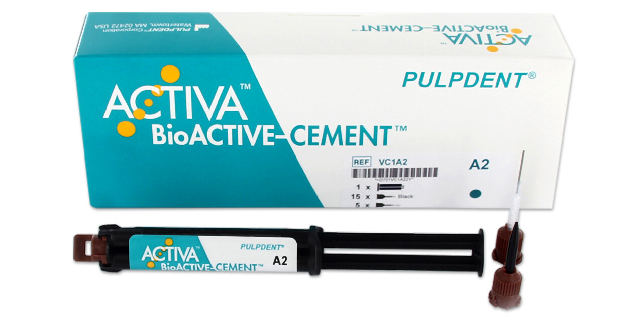 Pulpdent Dental ACTIVA Bioactive Cement A2 5ML Syringe w/ Tips VC1A2 Auth. Dist.