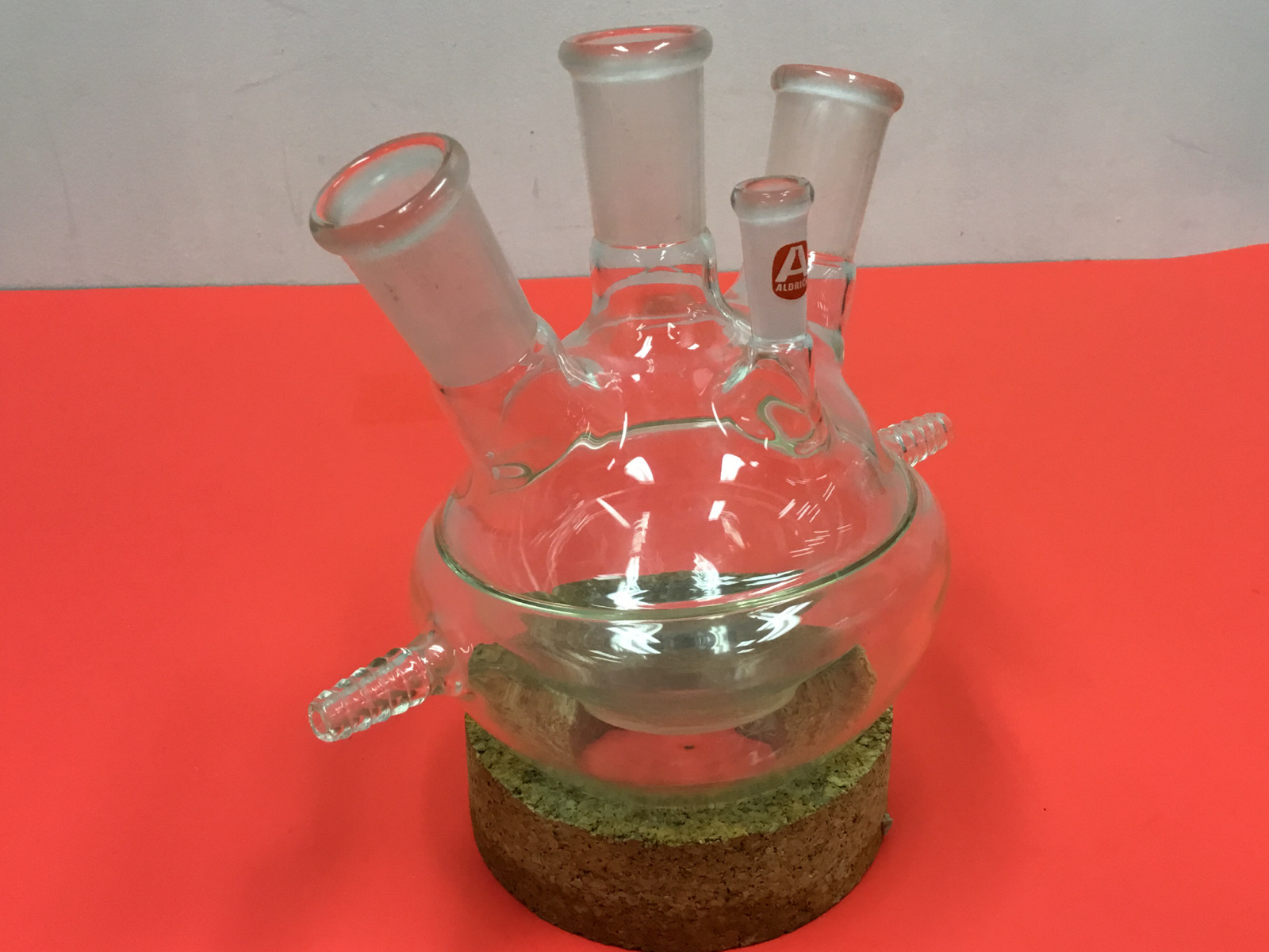 Aldrich – 500mL, 4-Neck Flask Round Bottom Half Jacketed