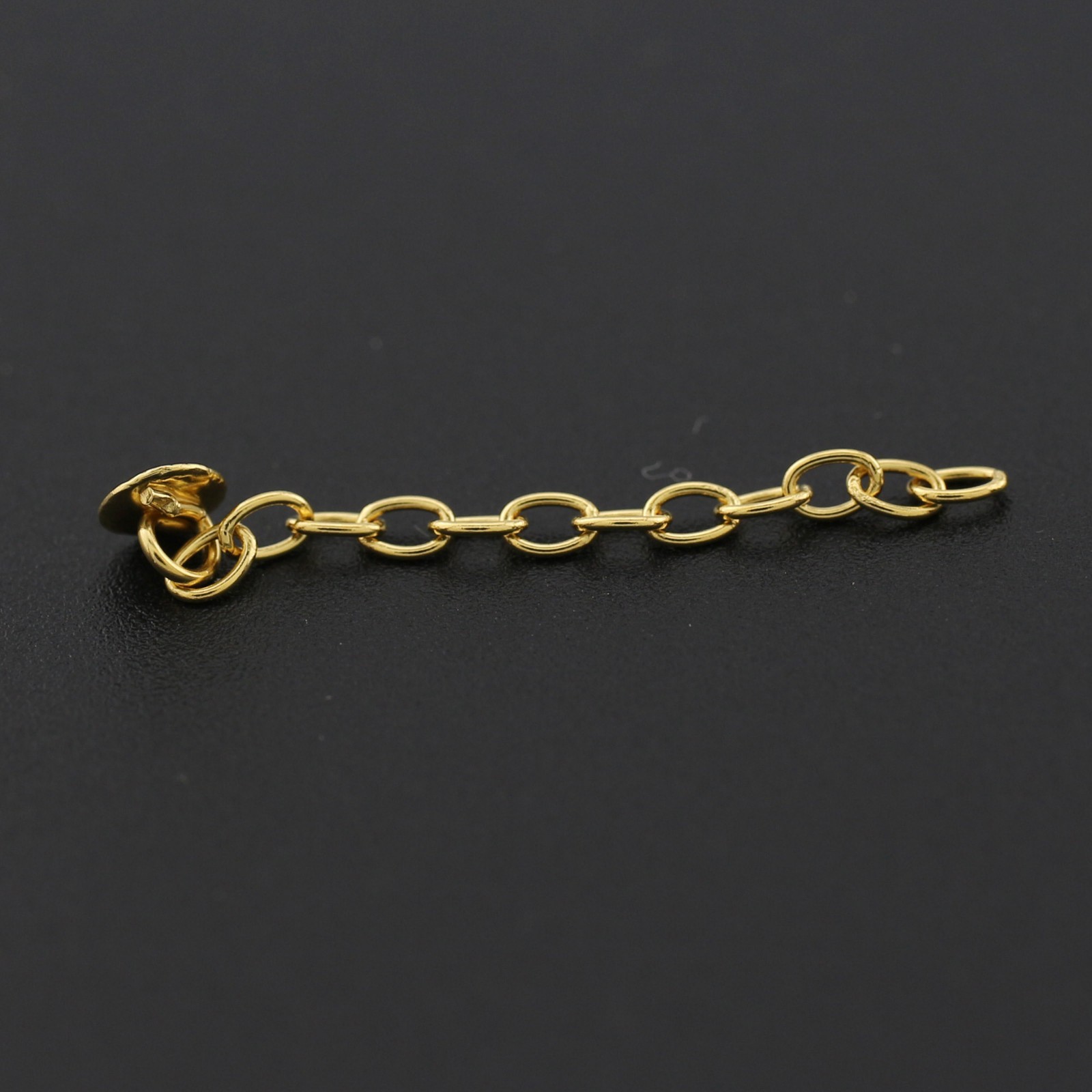 Dental Orthodontic Bondable Round Button Traction Chain Silver Gold 2pcs/pack