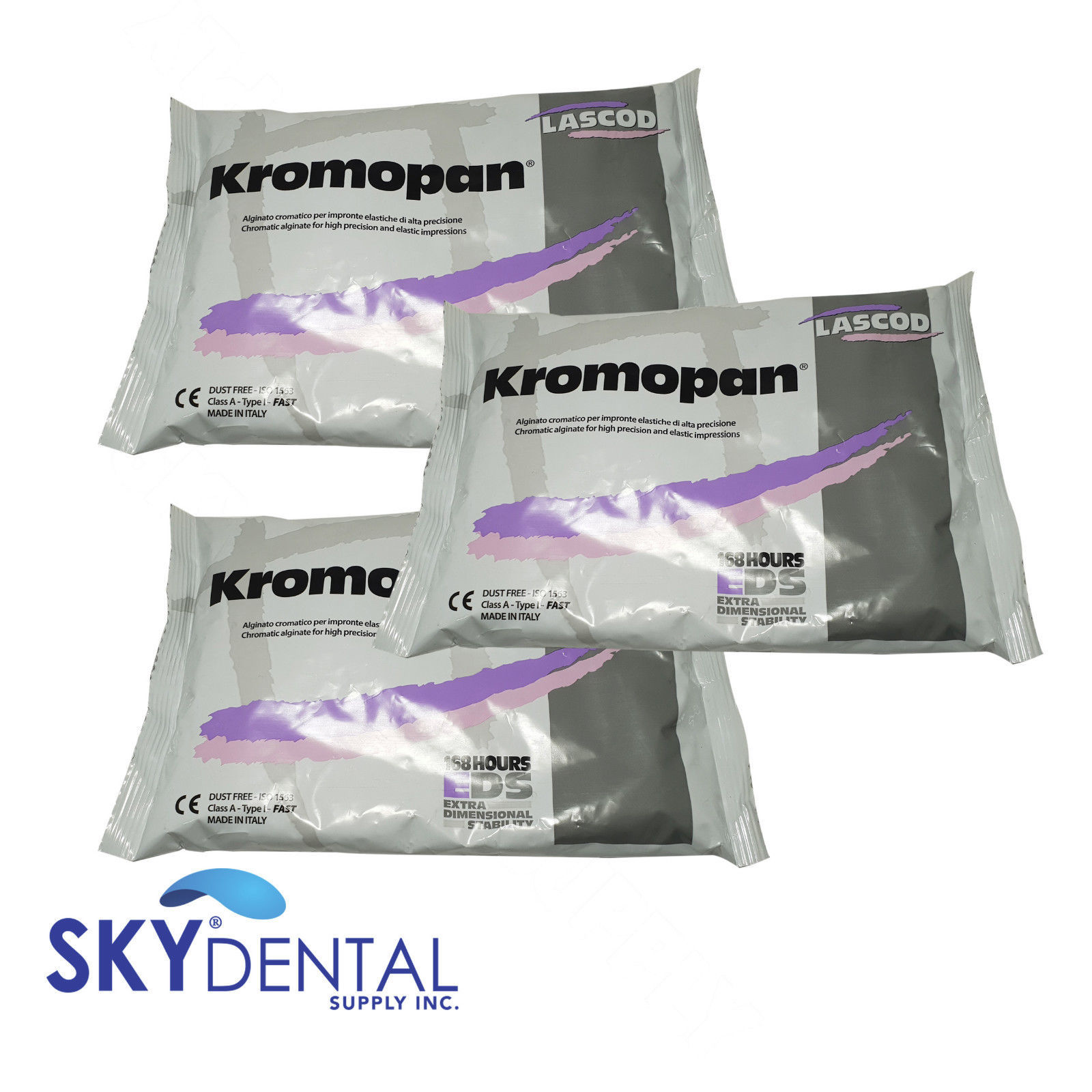 Alginate Kromopan Color Changing Dust Free 1 or 2 or 3 bags OPTIONAL