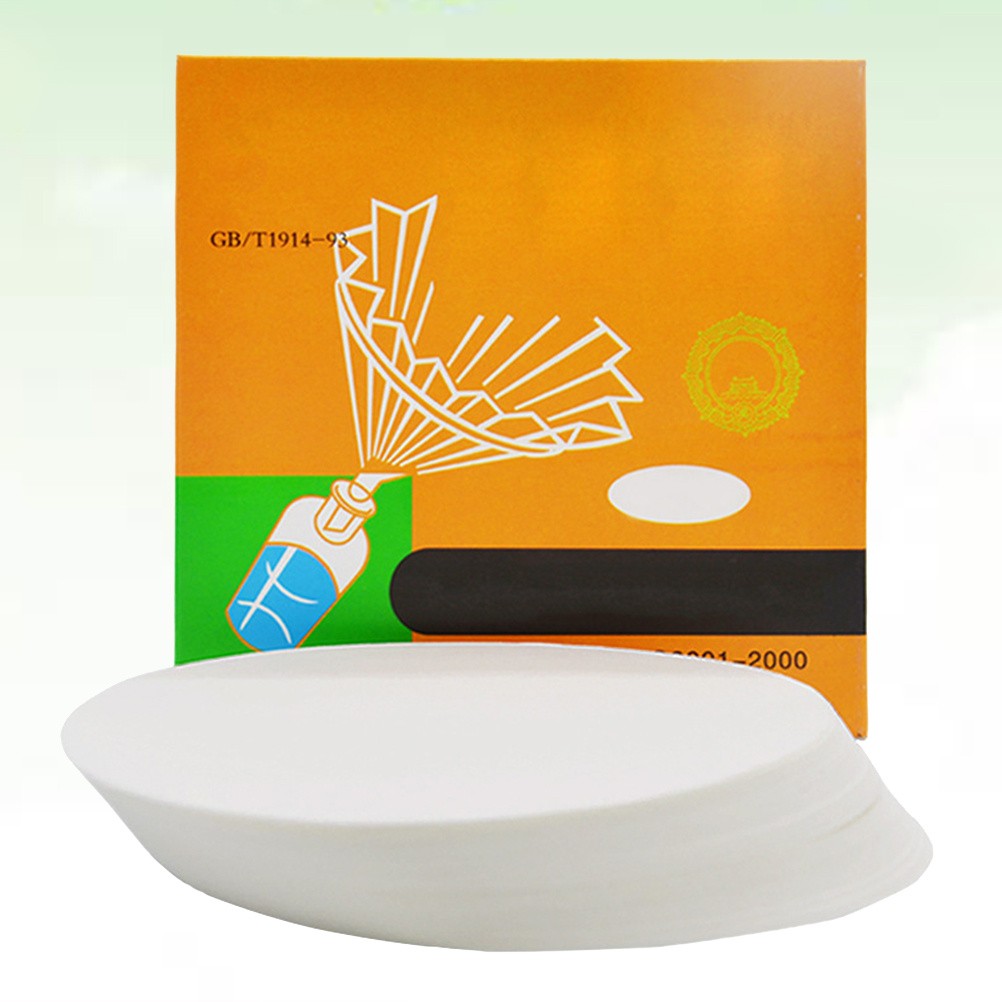Premium Qualitative Filter Paper for Lab Use White Cotton Pulp 1 Box 100pcs 15cm