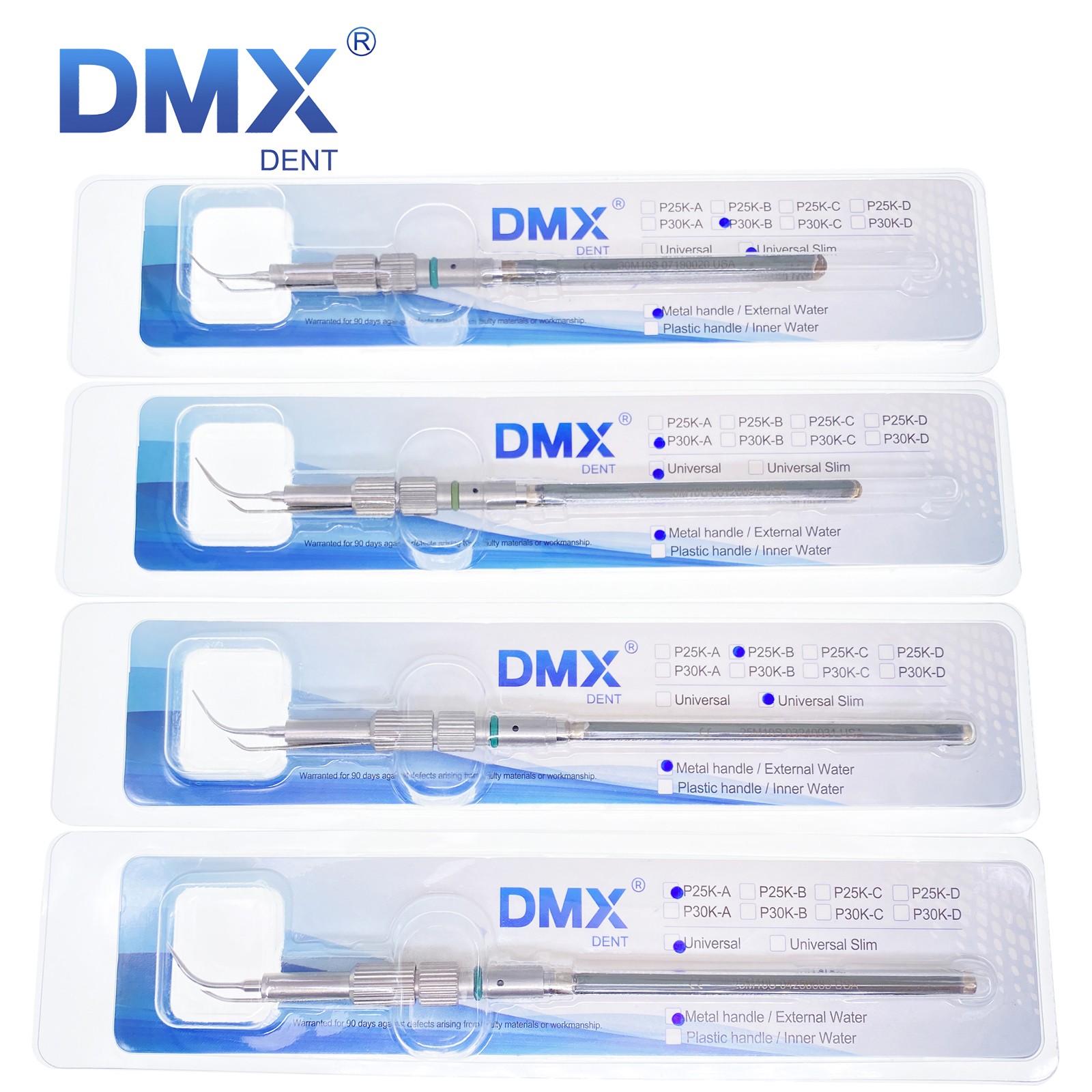 Dental Cavitron Insert Tips Ultrasonic 25k/30k Slim Series Universal Fit EMS/ART