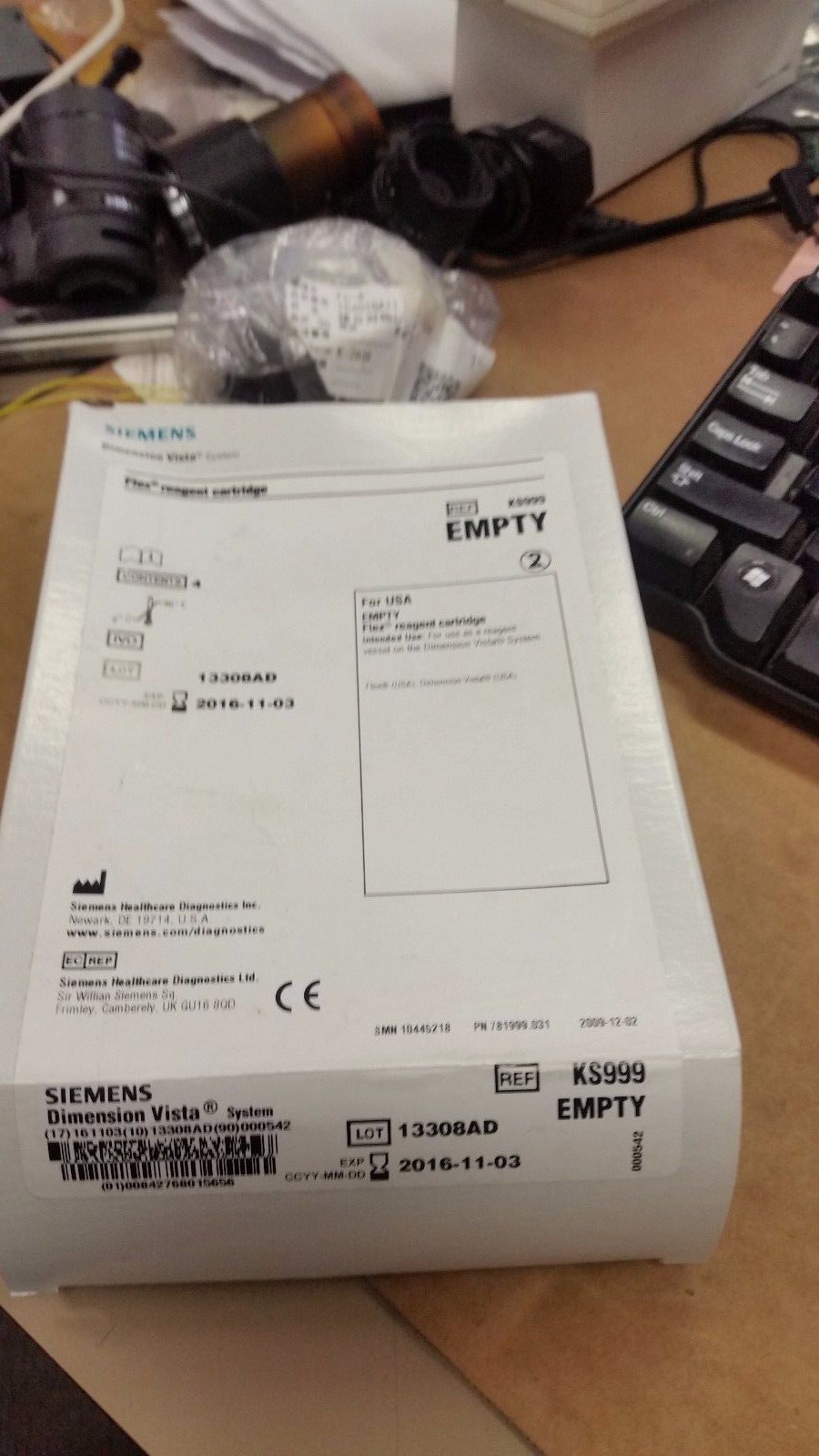 New Siemens Empty Flex Reagent Cartridge 13308AD KS999 for Dimension Vista