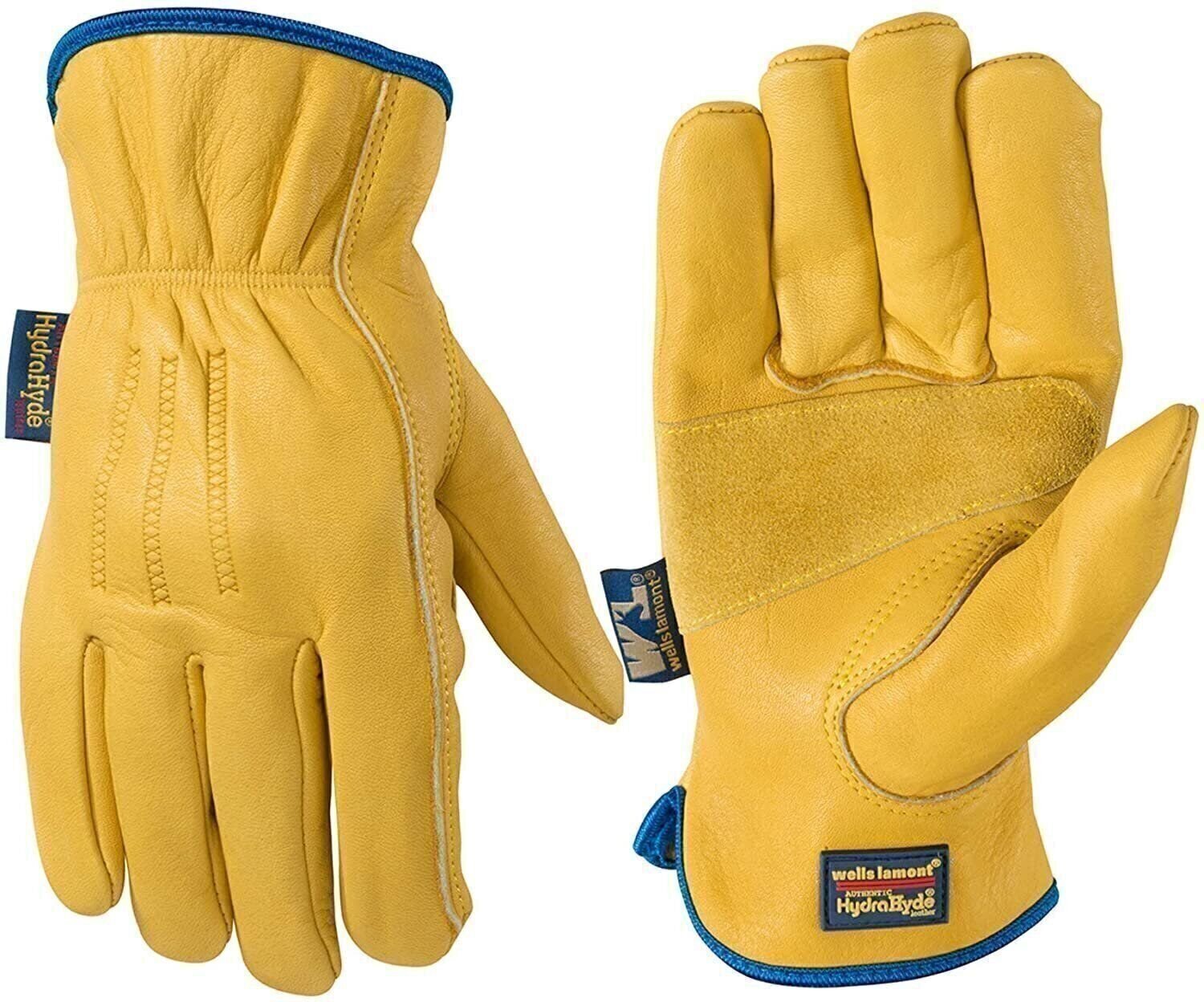 Wells Lamont 1168XL Slip-On HydraHyde Leather Work Gloves, Water-Resistant, XL
