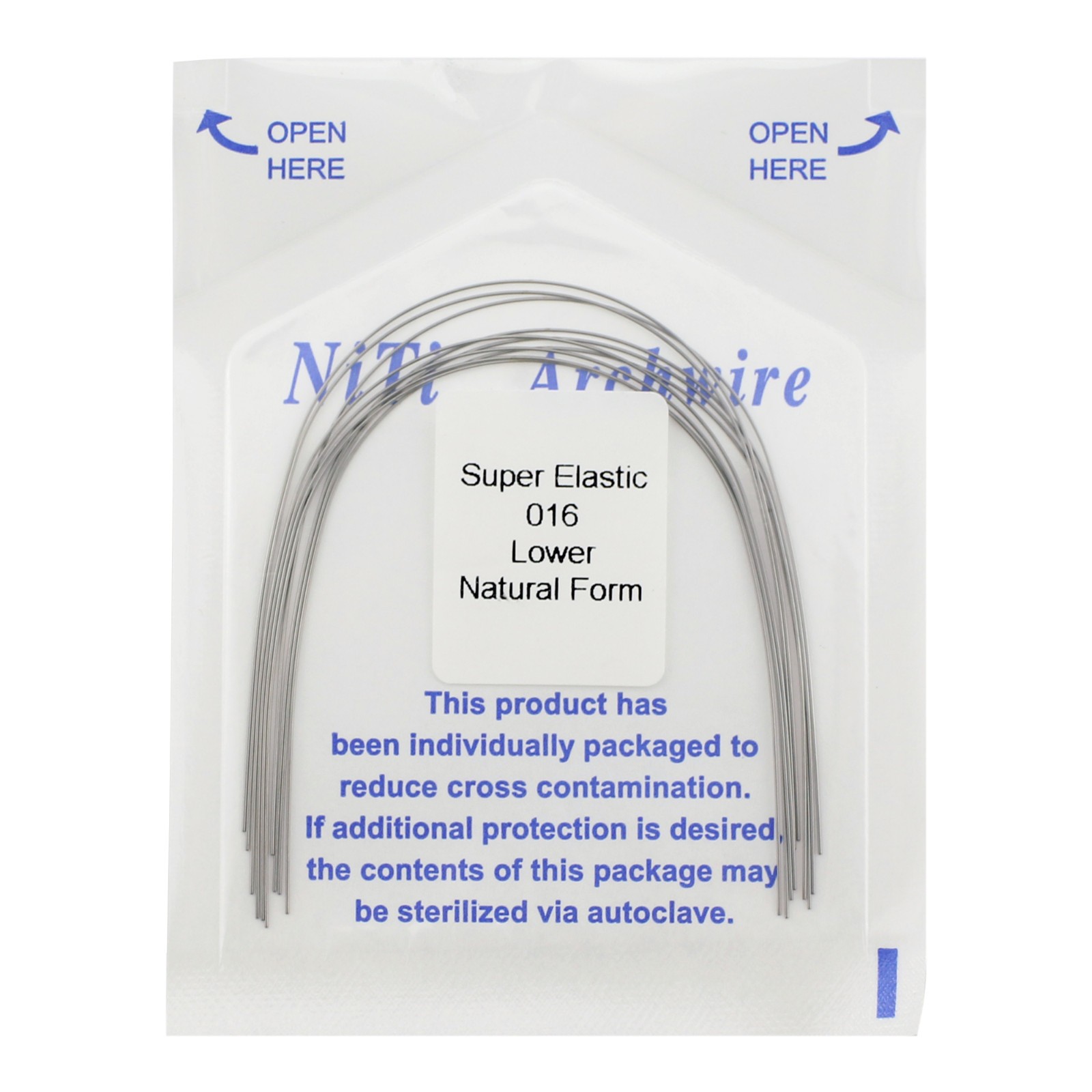 Arcos de Dental Ortodoncia Archwire Super Elastic Wire Natural Form Round 100PC