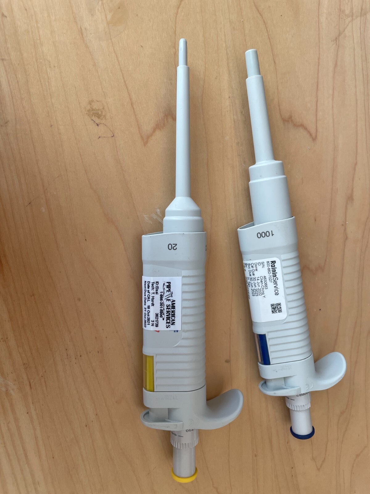 Eppendorf Research Pipette set 100-1000 ul 2-20 ul pipet variable zq