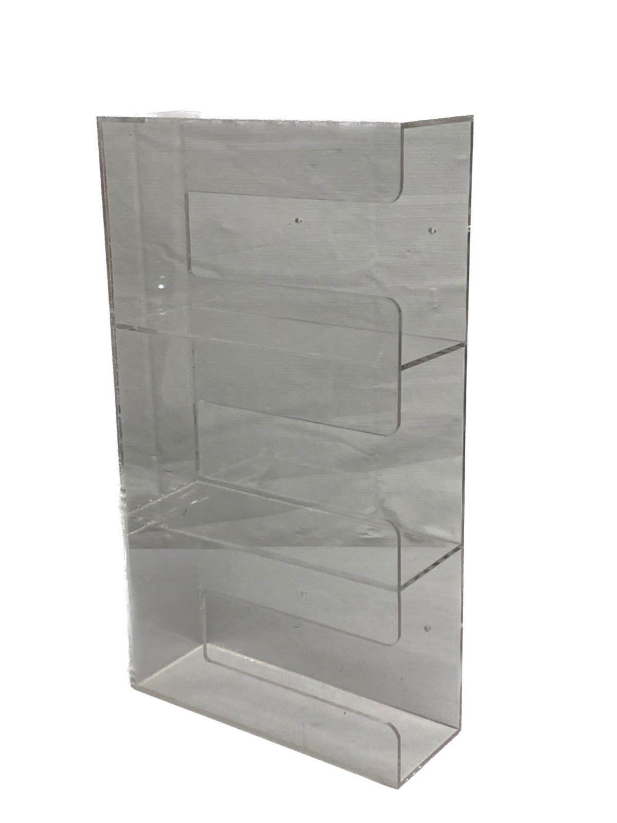 Lab Medical Acrylic 3-Compartment Holder Organizer Rack for Gloves Wipes Kleenex