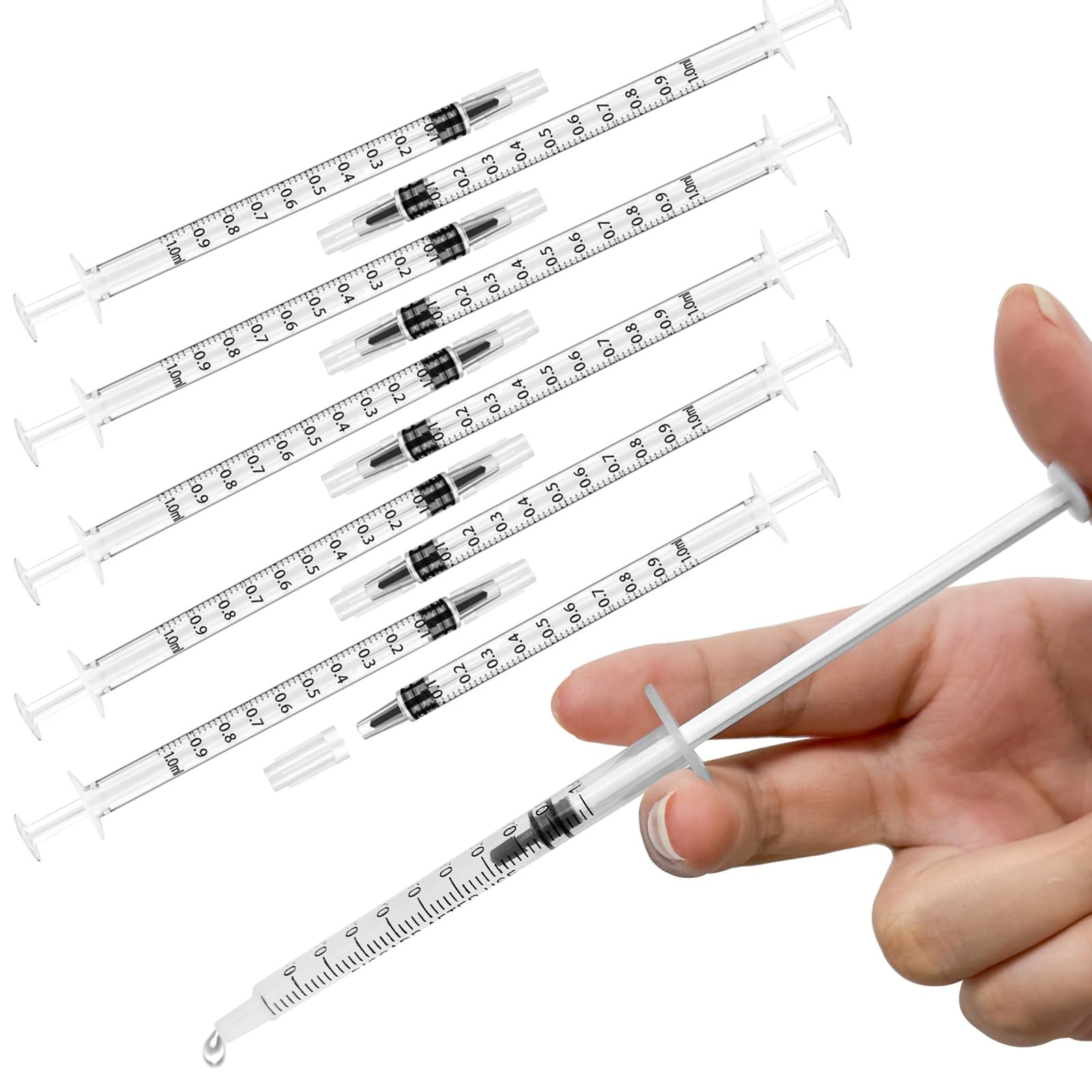 30 Pcs 1ml Syringe Without Needle for Liquids, 1cc Syringe for Liquid, 1 ml S…