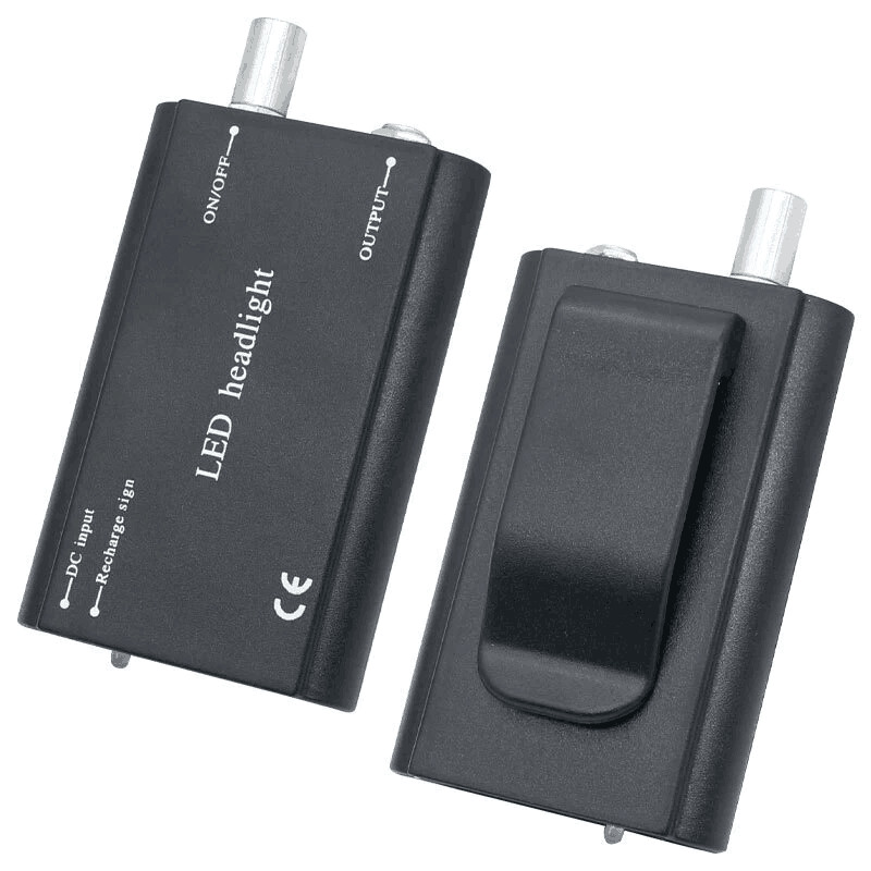 Rechargeable Battery 1800Mah with Belt Clip For Dental LED Head Light Black USA