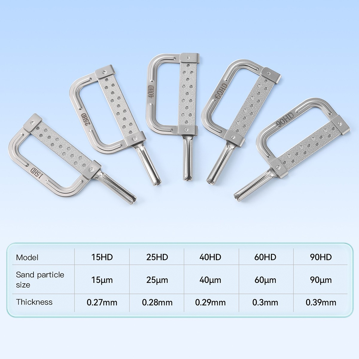 5Size Dental Orthodontic Interproximal Enamel Reduction Automatic Strips 15-90HD
