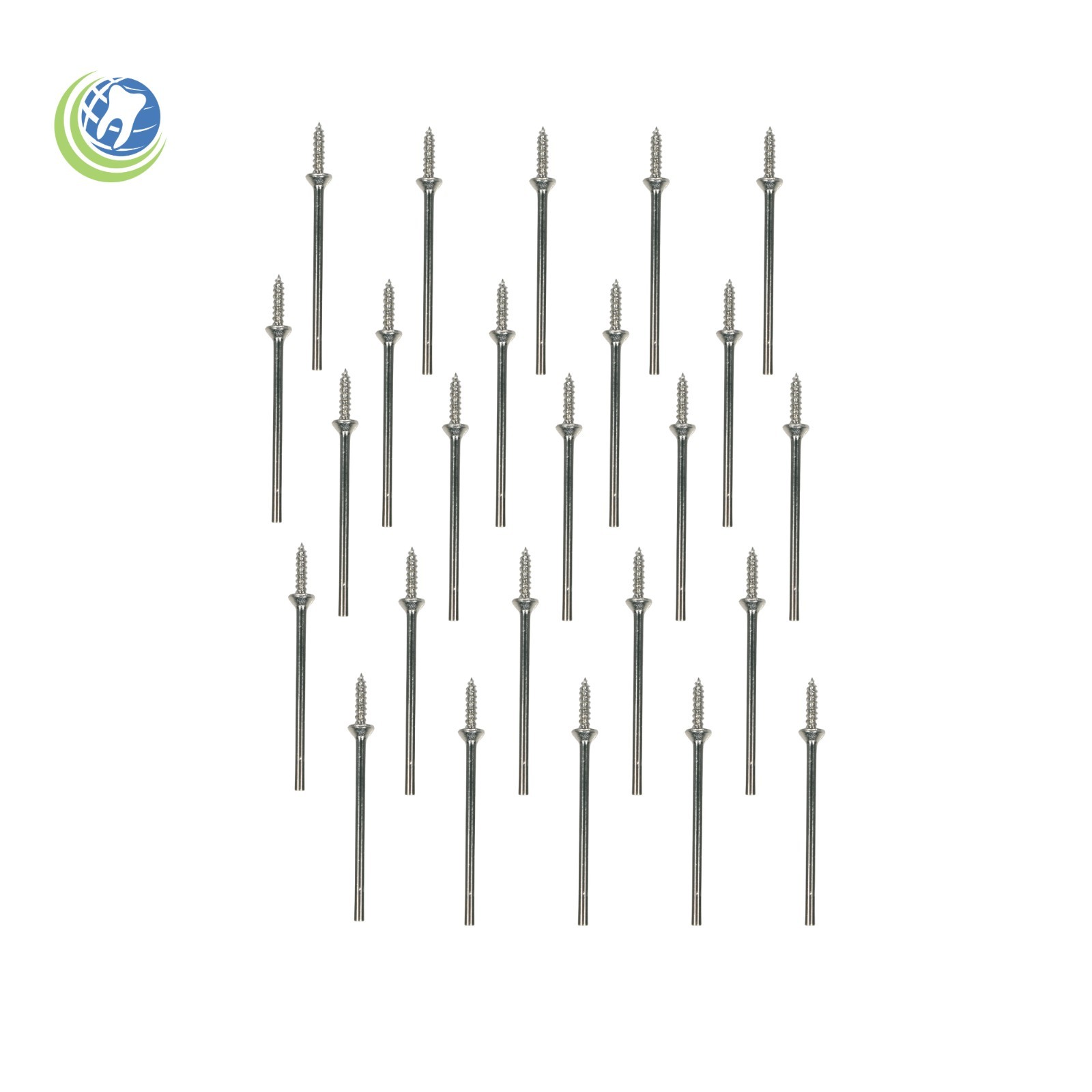 25 X Dental Lab Mandrels Corkscrew for Rubber Points HP 3/32 Shank Cr Steel