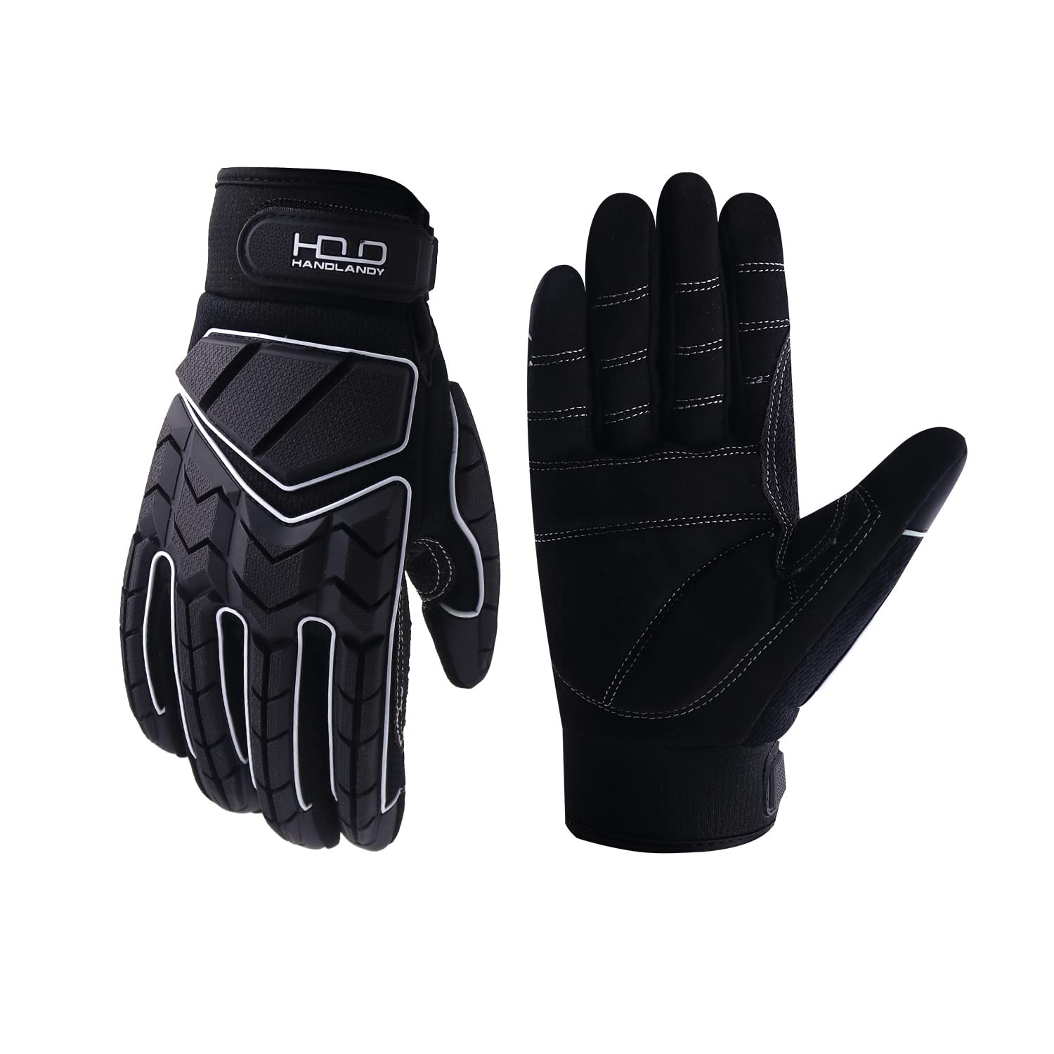 Handlandy Hldd Heavy Duty Work Gloves Tpr Protector Impact Gloves Men Anti