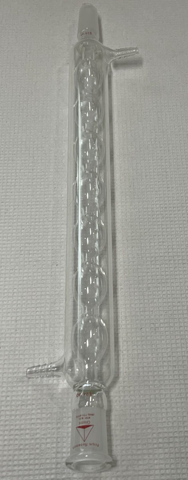 Allihn Condenser 24/40 – Prism Research Glass – 20 in. Overall Length