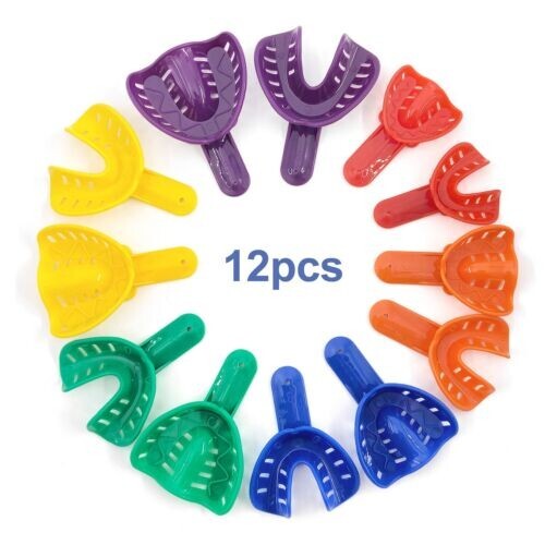 Dental Ortho Impression Trays Perforated Disposable for child/adult (12/bag)