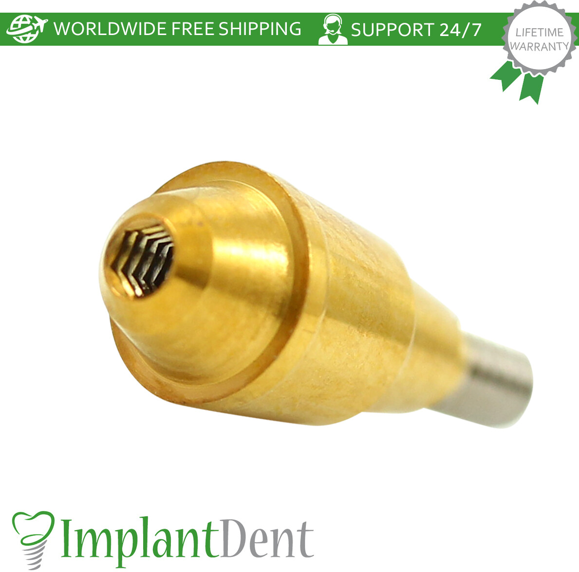 1x Dental Straight Multi Unit Titanium Sleeve Set Regular Platform Hex 2.65mm