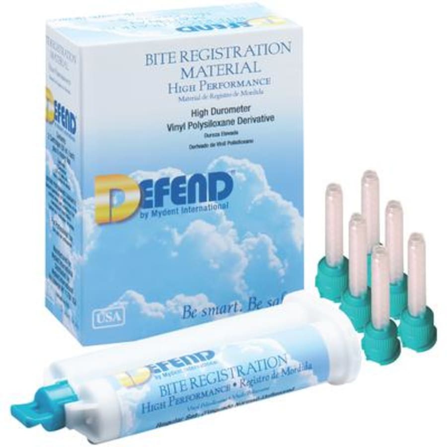 2 x 50ML HP VPS Hard Bite Registration Material Fast Set Unflavored Dental Tips