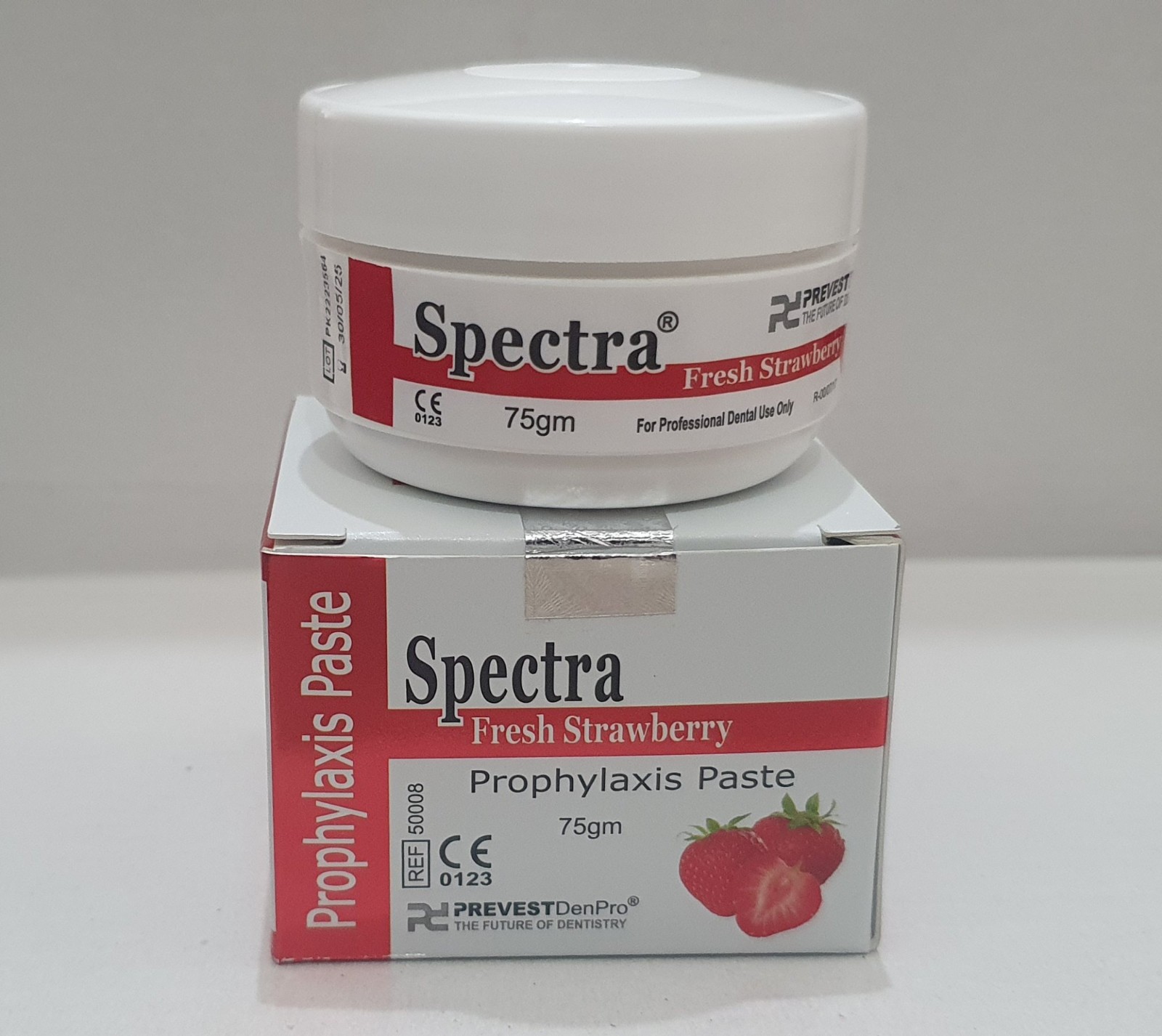PREVEST DENPRO SPECTRA PROPHYAXIS PASTE WITH FLUORIDE 75G JAR Fresh Strawberry