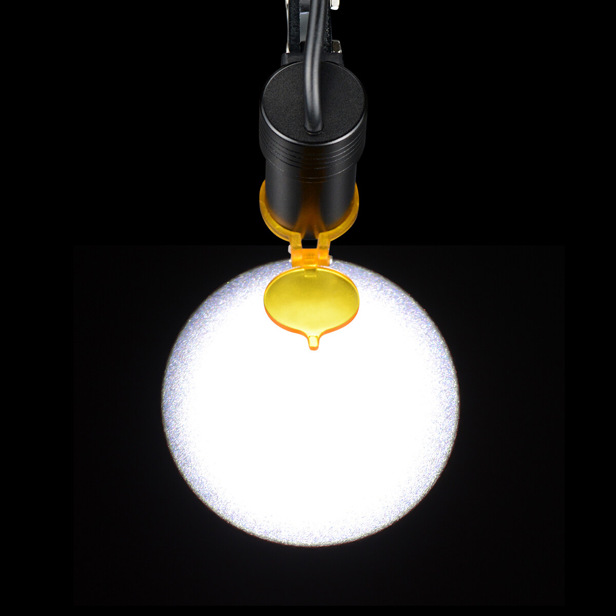Dental 5W Plastic Clip LED Headlight High Power Lamp+Light Shield DY-007 Silver