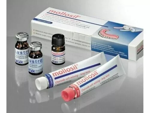 MOLLOSIL Long Term A Silicone based Denture Reline Material CHAIRSIDE USE
